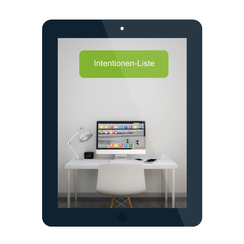 Intentionen Liste Mockup