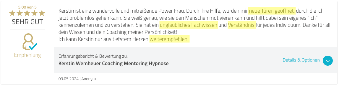 ProvenExpert-Bewertung 1
